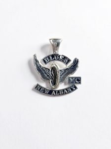Sterling Mens Blues MC New Albany Pendant