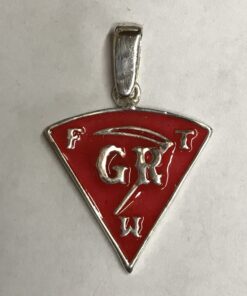 Alternative view of Mens Sterling Large FTW GR Triangle Pendant