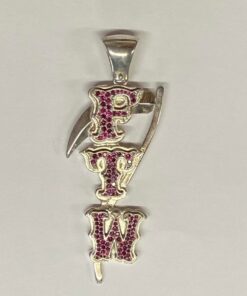 Large Sterling Grim Reapers FTW Pendant