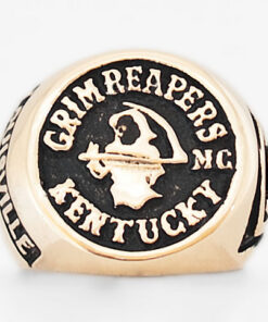 Mens 10k Gold Grim Reapers Kentucky Ring