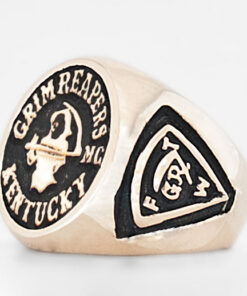 Alternative view of Mens 10k Gold Grim Reapers Kentucky Ring