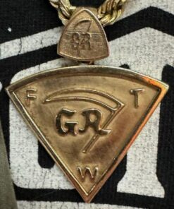 10k Oversize Triangle Grim Reapers FTW Pendant 34mm wide GR Sickle Bail