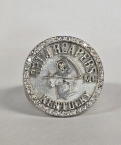 SterlingGrim Reaper Kentucky Ring with Diamonds