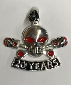 Large 10k Charlie Pendant with 20 Year Rocker