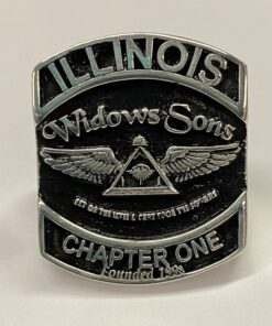 Mens Sterling Widows Sons Illinois Chapter One Ring