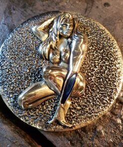 3 1/2" Brass Widow Tanks Medallion