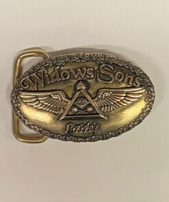 Oval Widows Sons Lady Brass Buckle