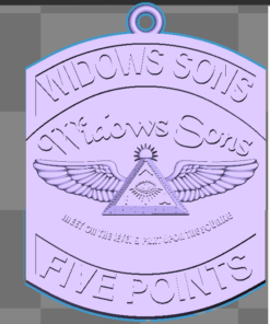 Sterling Widows Sons Five Points Pendant