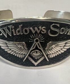 Mens Sterling Widows Sons Cuff Bracelet
