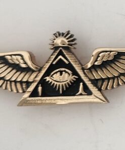 Brass Lg Widows Sons Threaded Vest Pin