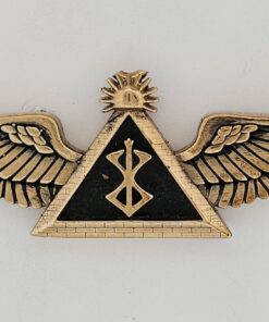 Brass Large Berserker with Wings Pin
