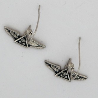 Sterling Widows Sons Lady Dangle Earrings