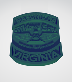 Mens Sterling Widows Sons Virginia Ring